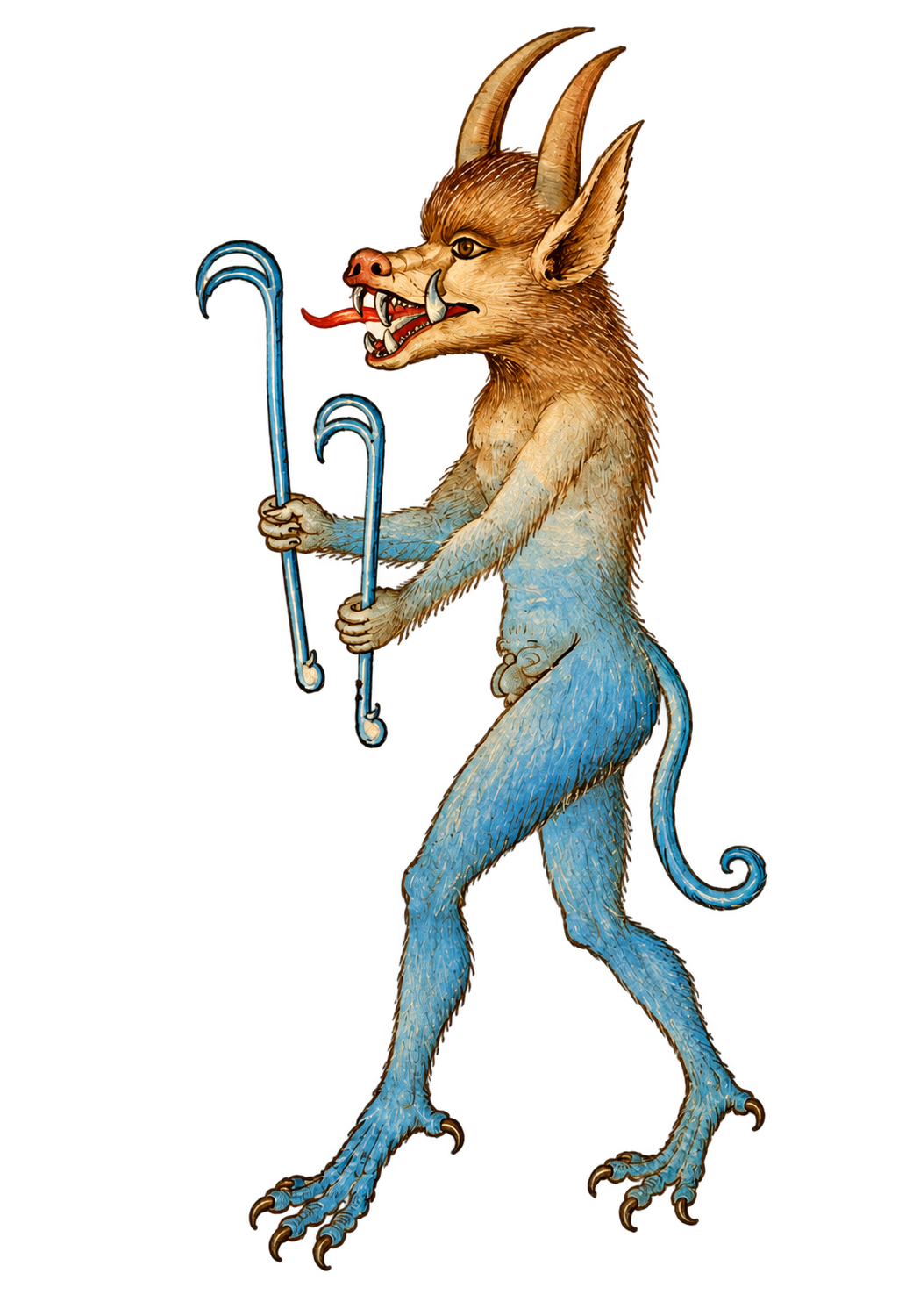 Belial, the blue horned Keeper of Terms